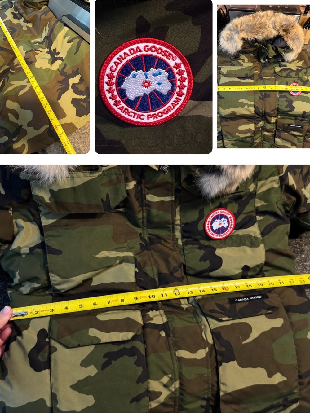 New Canada Goose Expedition Parka Camo Print Womens size XL & Receipt - Picture 13 of 15